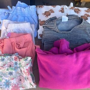 Charming Kids Clothing Set - Pink, Blue, Black, White